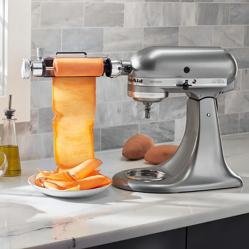 Aditamento Kitchenaid Cortador De Vegetales En Laminas Color Inoxidable