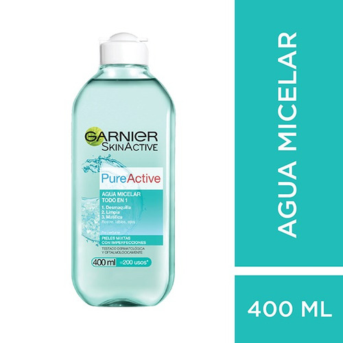 Agua Micelar Garnier Pure Active X 400 Ml