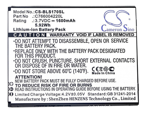 Bateria Para Blu S710 Studio G Hd C766004220l