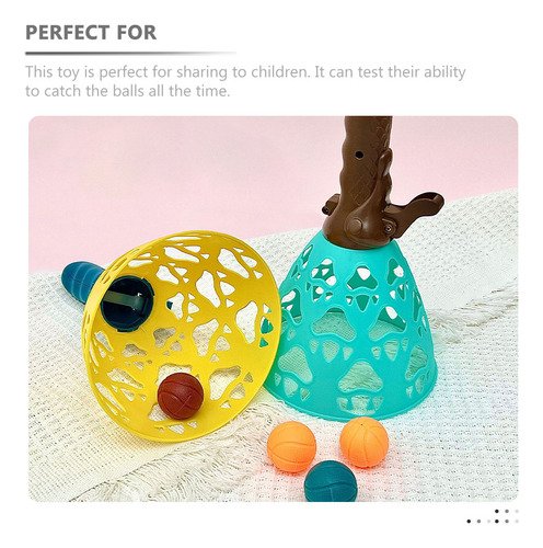 1 Juego De Juego De Pelota Para Niños Con Cestas Catch Launc