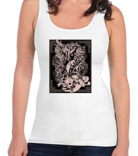 Musculosa Aguilla Cuervos En Vuelo Skulls Dark