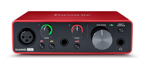 Imagen 1 de 4 de Interface de audio Focusrite Scarlett Solo 3.º.ª generación gen
