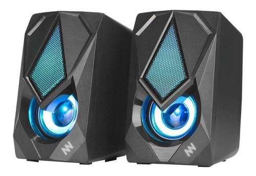 Imagen 3 de 9 de Parlante Gamer Pc 2.0 Newvision Led Rgb Juegos Tv Ps4 Xbox
