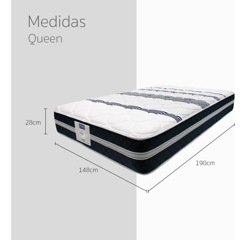 Colchón Queen Size Restonic Ortopédico Sally Premium