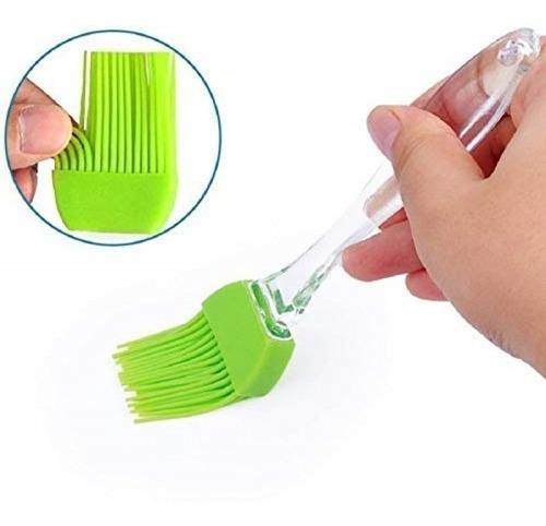 Imagen 2 de 5 de Set Pincel Y Espátula Silicona Repostería Cocina