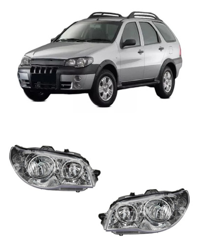 Juego Optica Fiat Palio Adventure 2004 2005 2006 2007 Cromad