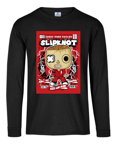 Playera M Larga Corey Taylor Slipknot Moda Cultura Pop