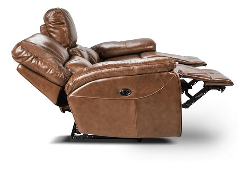 Rosen Sofá Reclinable Poch Cuero 3 Cuerpos