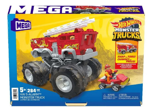 Mega Construx Hot Wheels 5 Alarm Monster Truck & Atv Niños