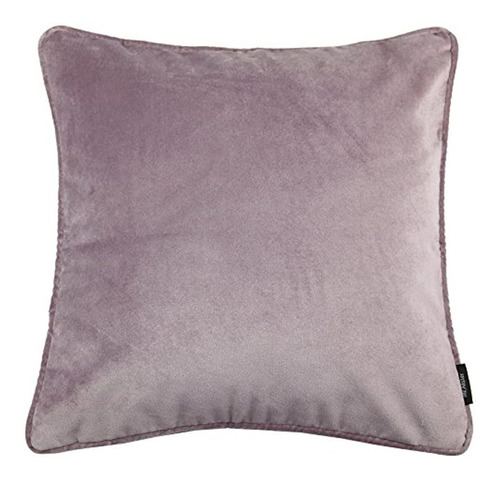 Mcalister Textiles Luxury Heather Purple Matt Velvet Throw P