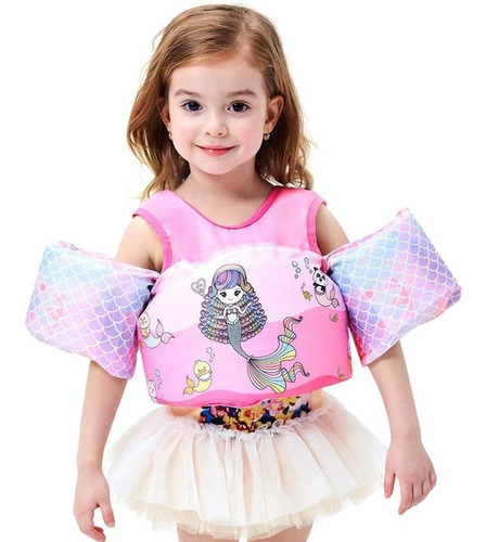 Chaleco Salvavidas Para Niños Niña 2-6 Años Bebe 30-55 Pound