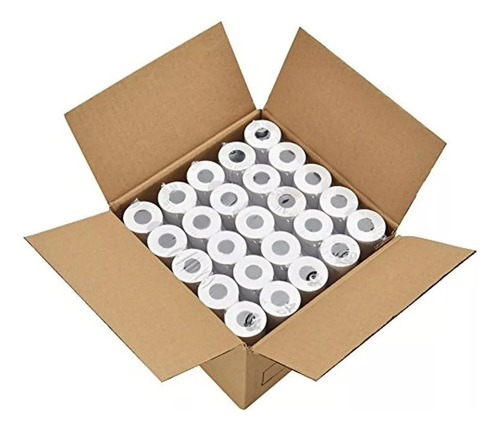 Caja Por 160 Rollos De Papel Térmico De 57 Mm X 30 Metros