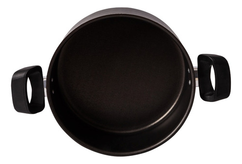 Panela Cozillar Caçarola Teflon 24cm 4.2l Com Tampa Cor Preto