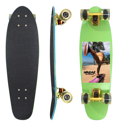 Skate Cruiser Hondar Montado Shape Maple Completo Penny Old