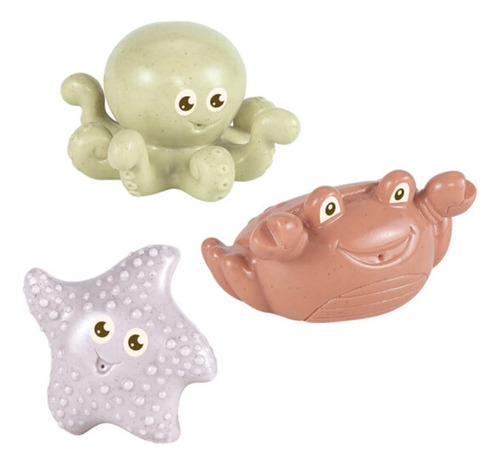 Animales Para El Agua De Goma Bf Color Pulpo Cangrejo Y Estrella