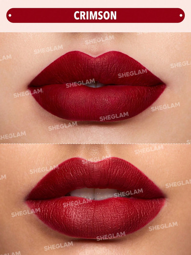 Sheglam Matte Allure Liquid Lipstick Labial Mate Crimson