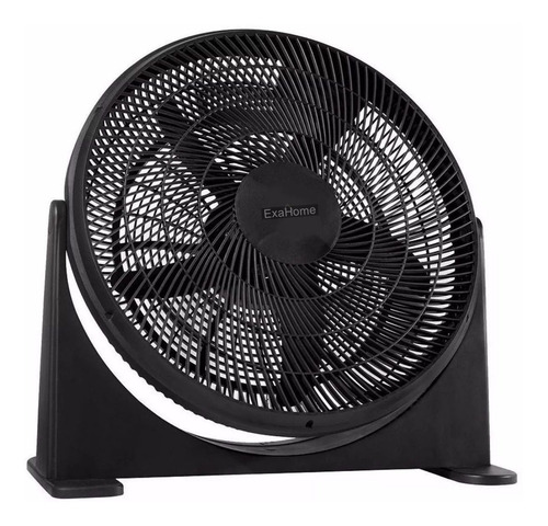 Ventilador de piso Exahome Semi Industrial negro con 5 palas, 20" de diámetro 220 V
