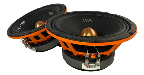Medio Rango Waraudio Blackbird 8 Bullet 400wrms Bb84bm Color Naranja