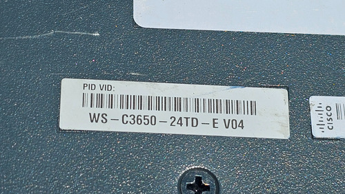 Switch Cisco Ws-c3650-24td-e Gigabit Gibics A 10g Capa 3 (Usado)