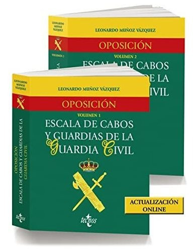 Pack Oposicion Escala De Cabos Y Guardias De La Guardia Civi, De Muñoz Vazquez, Leonardo. Editorial Tecnos, Tapa Blanda En Español