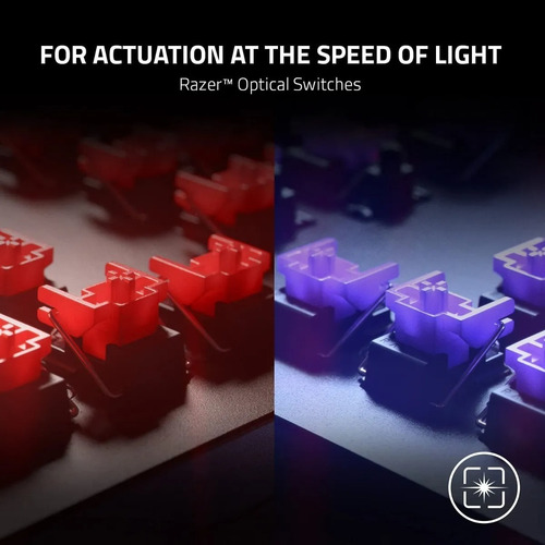 Imagen 7 de 7 de Razer Huntsman V2 Teclado Optomecanico Gamer Purple Clicky