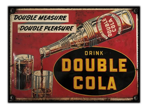 #200 - Cuadro Vintage 21 X 29 Cm No Chapa Cola Publicidad