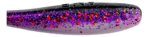 Señuelo Gomas Am Fishing 4 Pulgadas 8 Pack Para Pesca Color Midnight Mullet