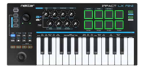 Nektar Impact Lx Mini - Teclado Controlador Usb Midi Com...