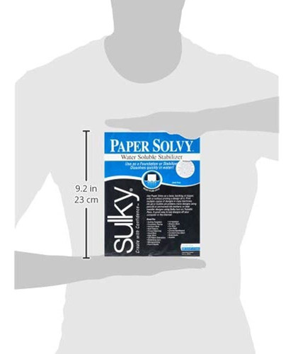 Sulky Paper Solvy Paquete De 12 Estabilizadores De Tela Solu