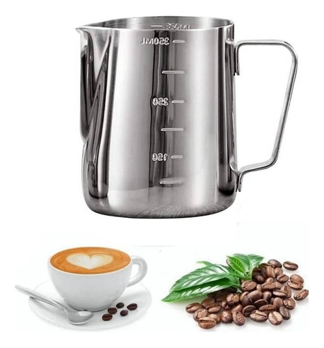 Jarra De Espuma De Leche Barista Acero Inox 350ml