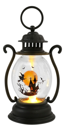Una Linterna Led Retro, Lámpara Portátil Retro De Halloween,