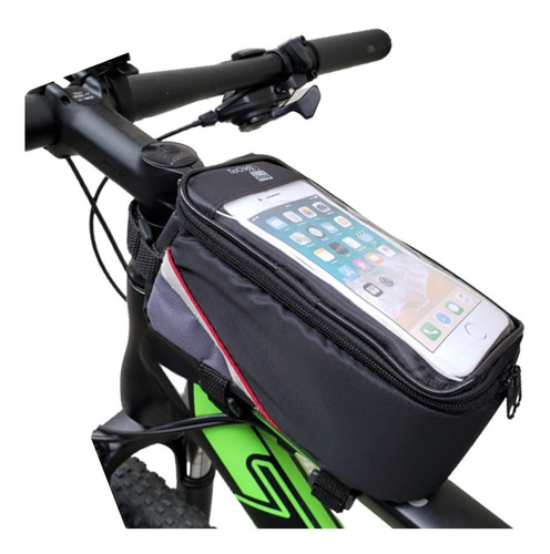Bolsa Case Celular Bike Bicicleta Quadro Tamanho G Preta