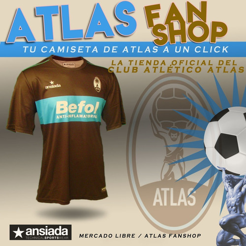 Imagen 1 de 5 de Camiseta Titular Club Atlético Atlas