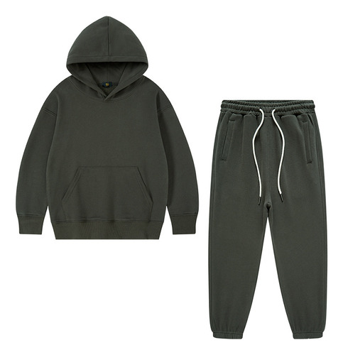 Conjunto De Pantalones Y Sudadera Con Capucha Para Niños De