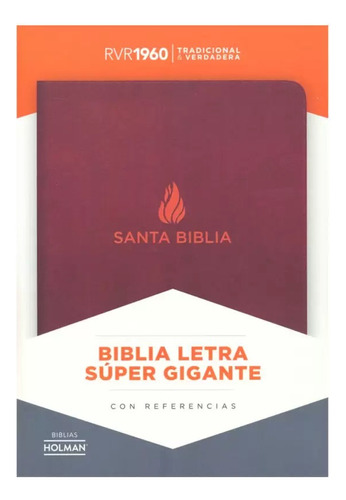 Biblia Letra Super Gigante Rvr 1960 - Tapa Bordo