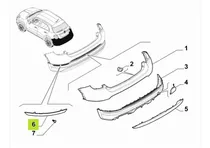Comprar Ojo De Gato Der Parachoque Tras Original Fiat 500x Cross 18-