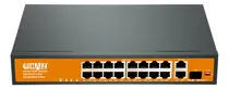 Comprar Switch Giga 16 Portas Poe + 2 Portas Uplink + 1 Sfp Suite de Rede Haiz 10\u002F100\u002F1000mpbs HZ-EL1319P-1SFP