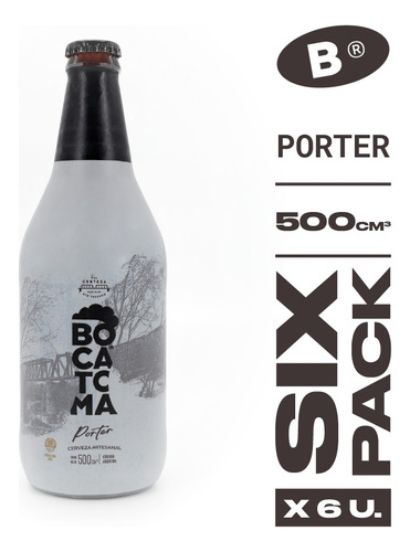 Cerveza Bocatoma Porter 500ml (pack X 6)