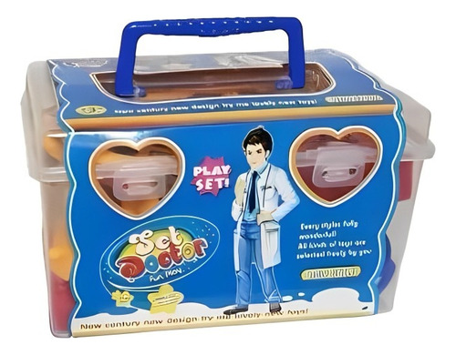 Mini Juego Doctor Doctora Niños Set Juguete Médico Niño Azul