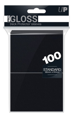 Fundas Protectoras Cubierta Tarjetas Estándar Color Negro 10