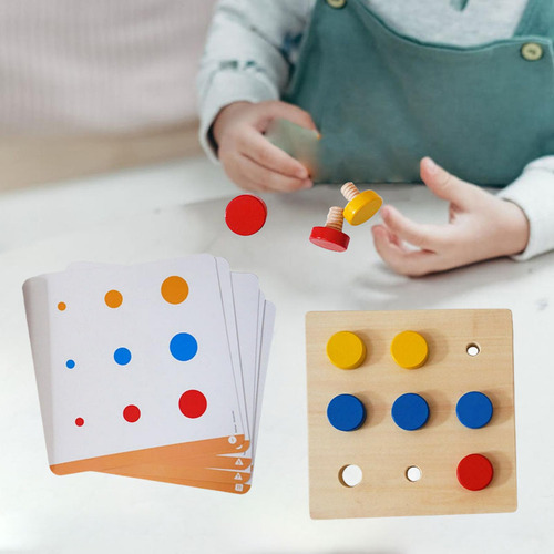 Montessori Juego De Mesa De Madera Multi-colores Ejercicio