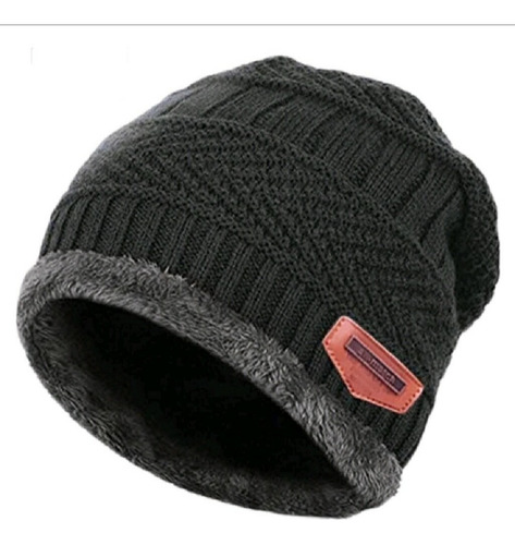 Gorro Touca Unissex Feminina Masculino Lã Tricot Forrado