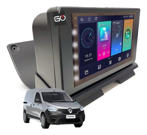 Multimidia Android Carplay Sem Fio Kangoo 1998-2018 Gps 7p