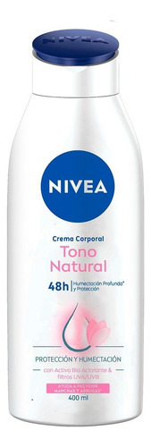Nivea Crema Corporal Humectante Aclarado Natural 400 Ml - -