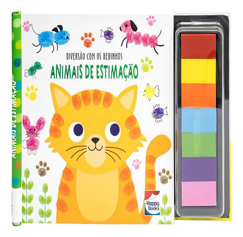 Livro Diversão Com Os Dedinhos Animais De Estimação De Mammoth World Edição 1 Em Português 2023 Capa Dura Editora Happy Books