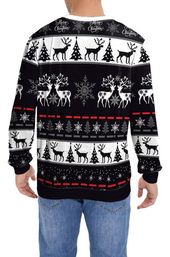 Sudadera Con Estampado De Trajes Feos Para Cosplay Navideños