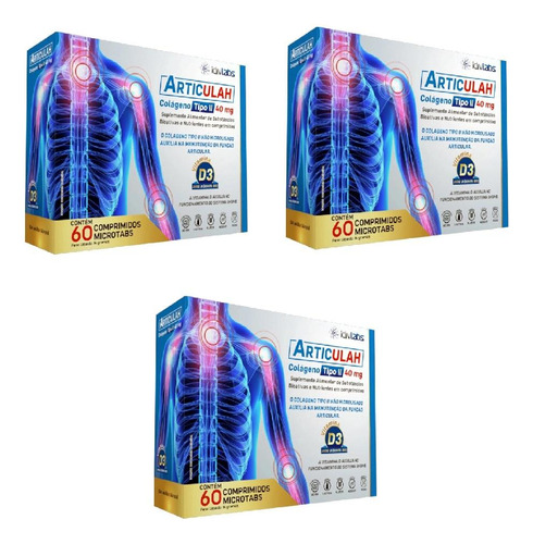 Kit Articulah Ultra Complex 40mg Com 3un De 60 Comprimidos