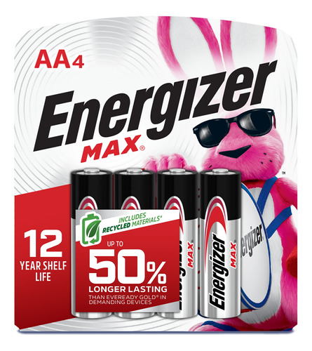 Pila Alkalina Aa Energizer 4pk