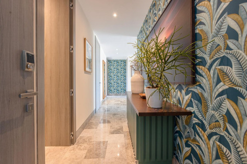 Apartamento Amueblado En Alquiler En Cap Cana, Punta Cana, 2 Habitaciones + Servicio, Terraza Frente Al Lago