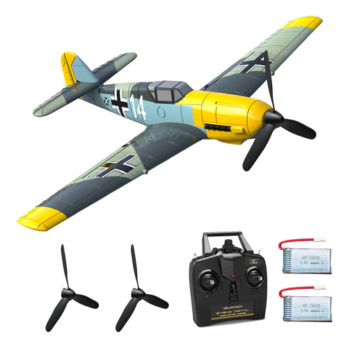 Flycolor Volantexrc Bf109 Rc Avin 2.4ghz 4ch Control Remoto